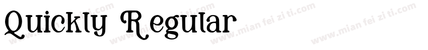 Quickly Regular字体转换